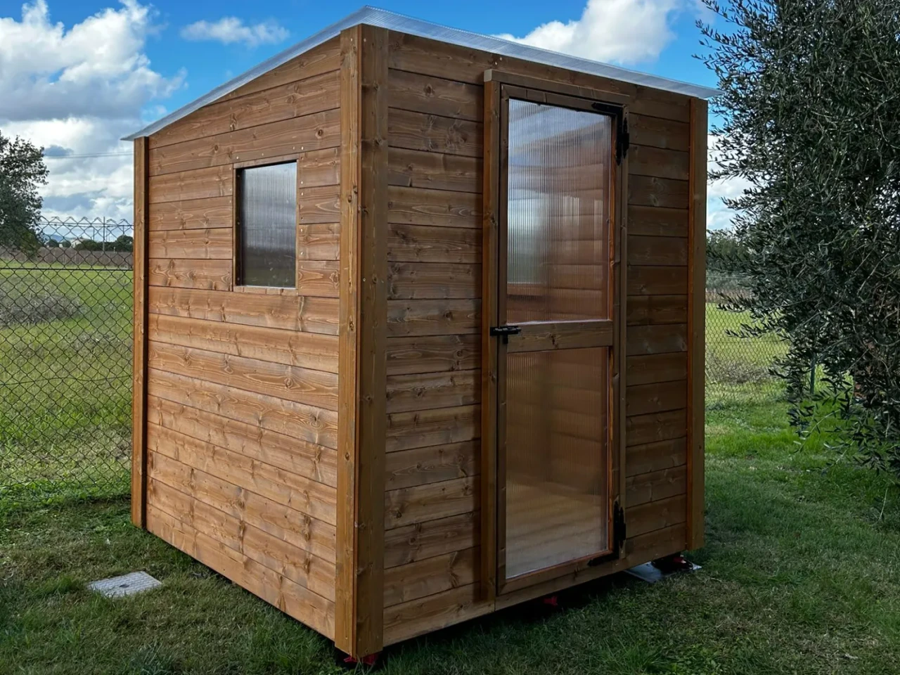 Struttura outdoor in legno realizzata su misura — Foto 2