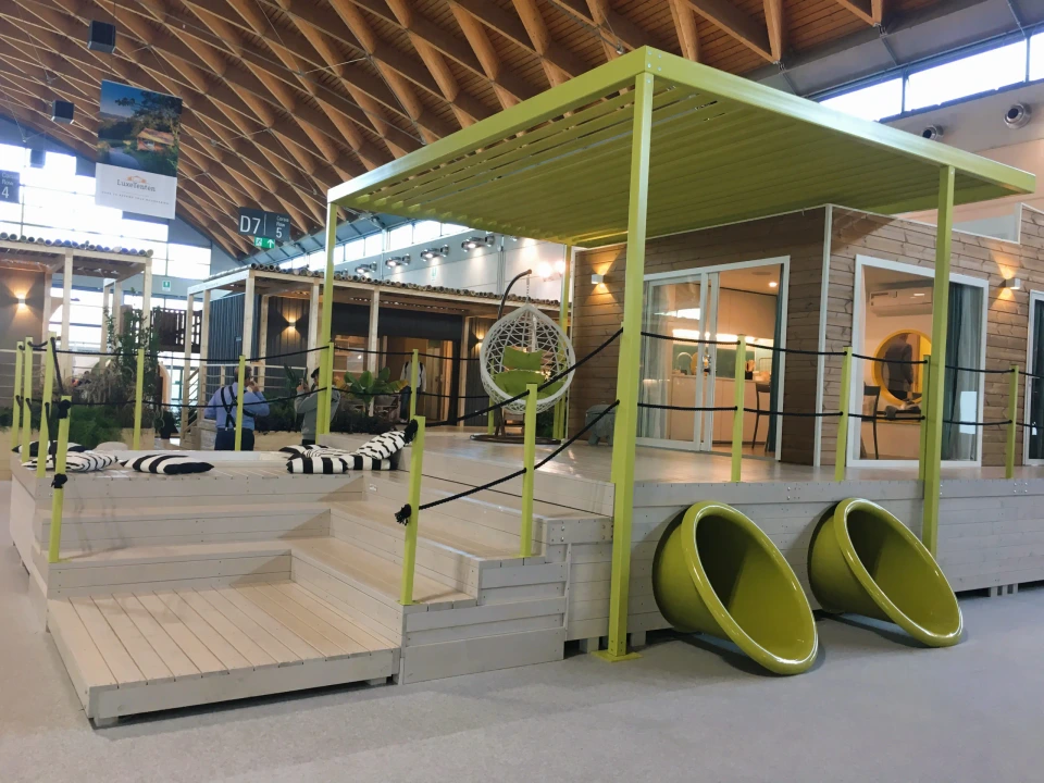 Veranda Ellehouse esposta alla fiera SUN di Rimini 2019