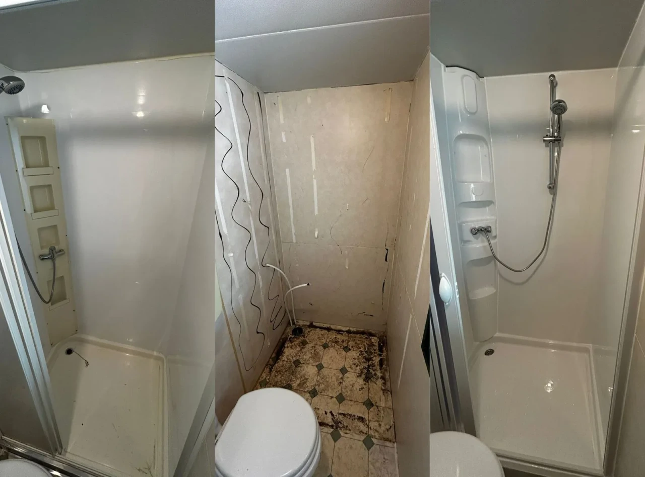 Intervento di manutenzione su una casa mobile — Foto 5